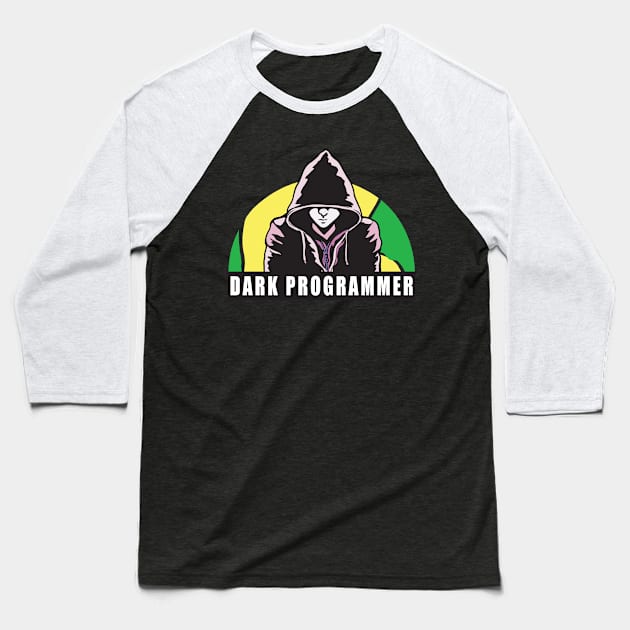 Hacker Programmer Baseball T-Shirt by CrissWild